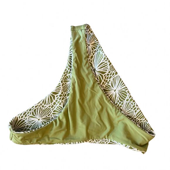 Blackbough Kate Sage Jacquard Bikini Set Small Triangle Top Cheeky Bottoms - Picture 5 of 6